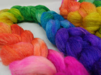 Sock Fibre, Superwash Cheviot, Silk & Bio-Nylon.  Gradient 100g