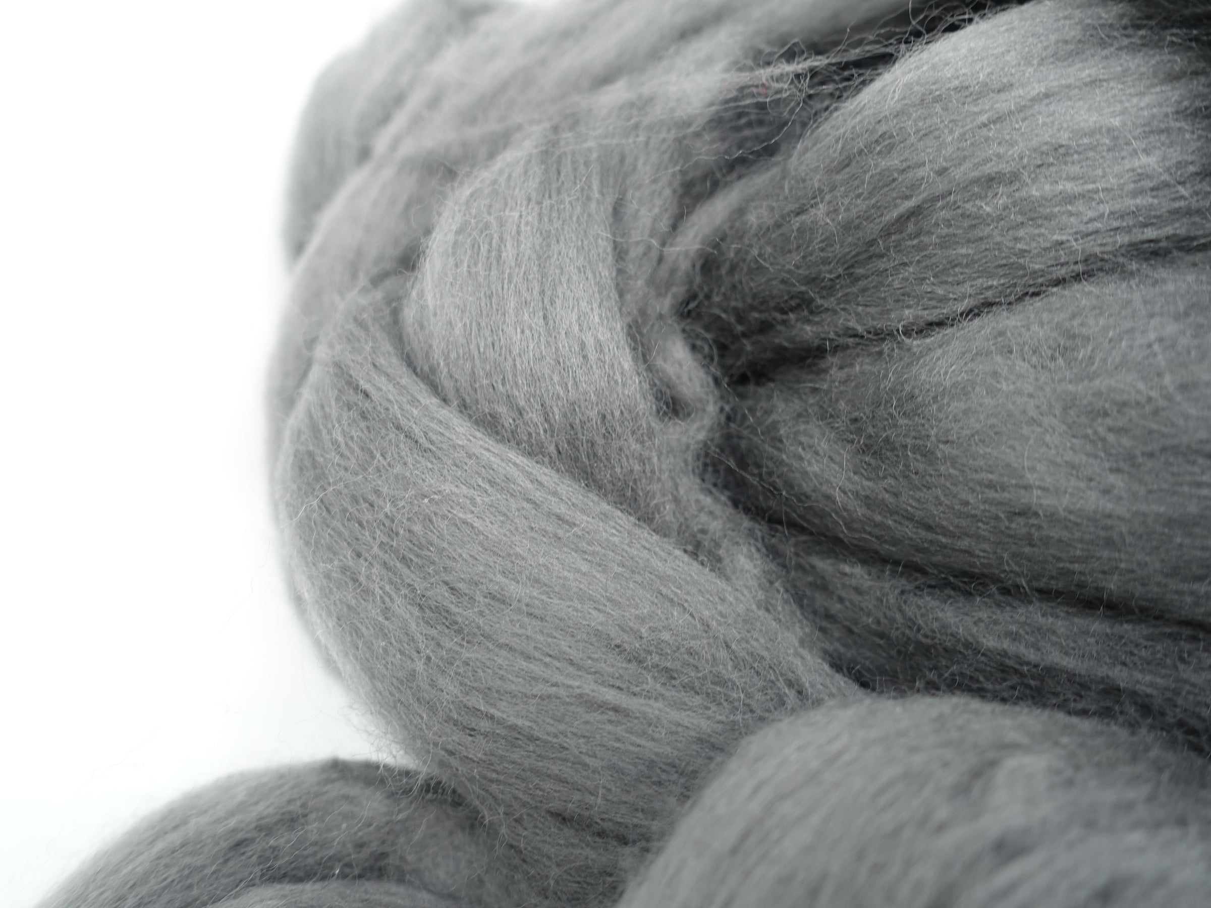 Cheviot Wool Top- Steel