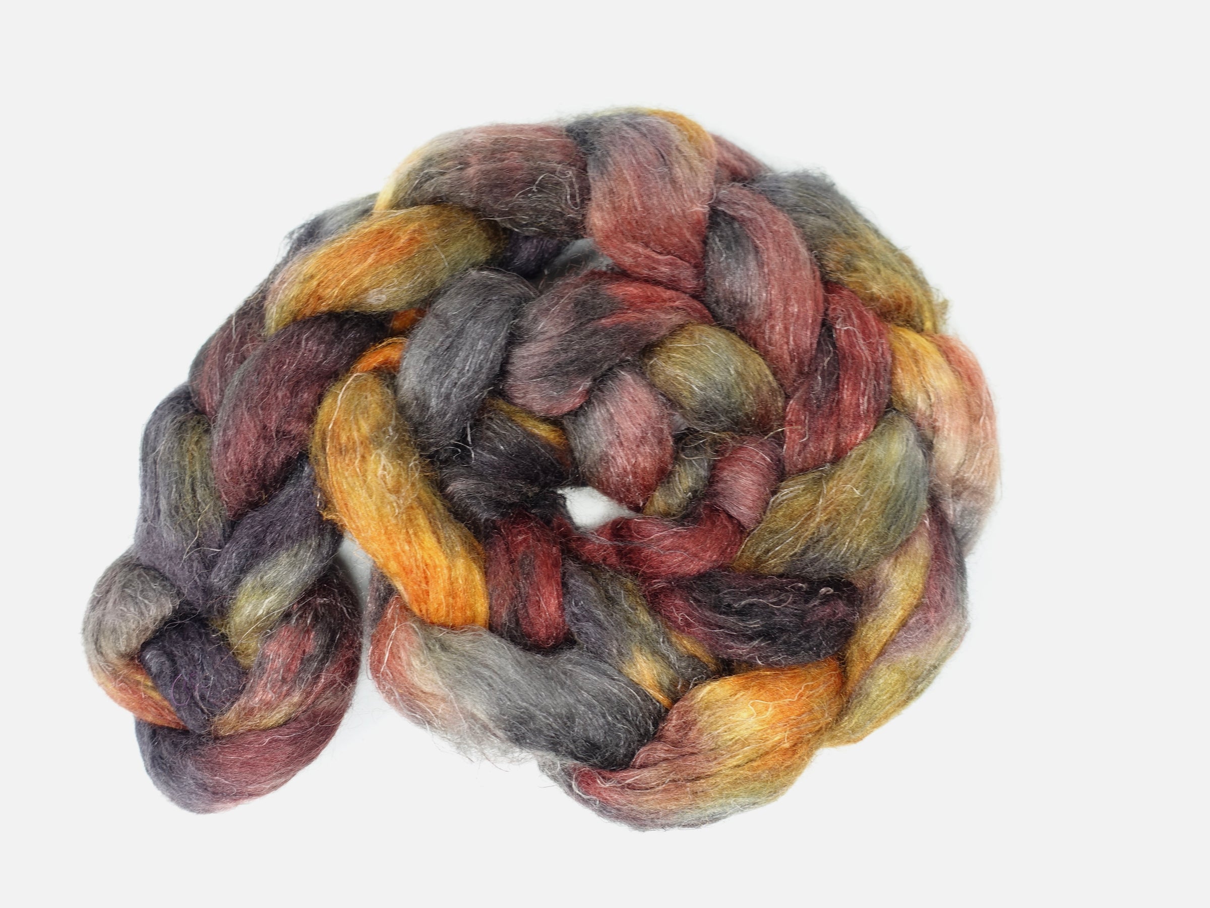 Romney, Silk & Linen. Hand Dyed Variegated - 100g
