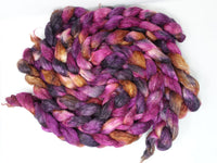 Romney, Silk & Linen. Hand Dyed Variegated - 100g