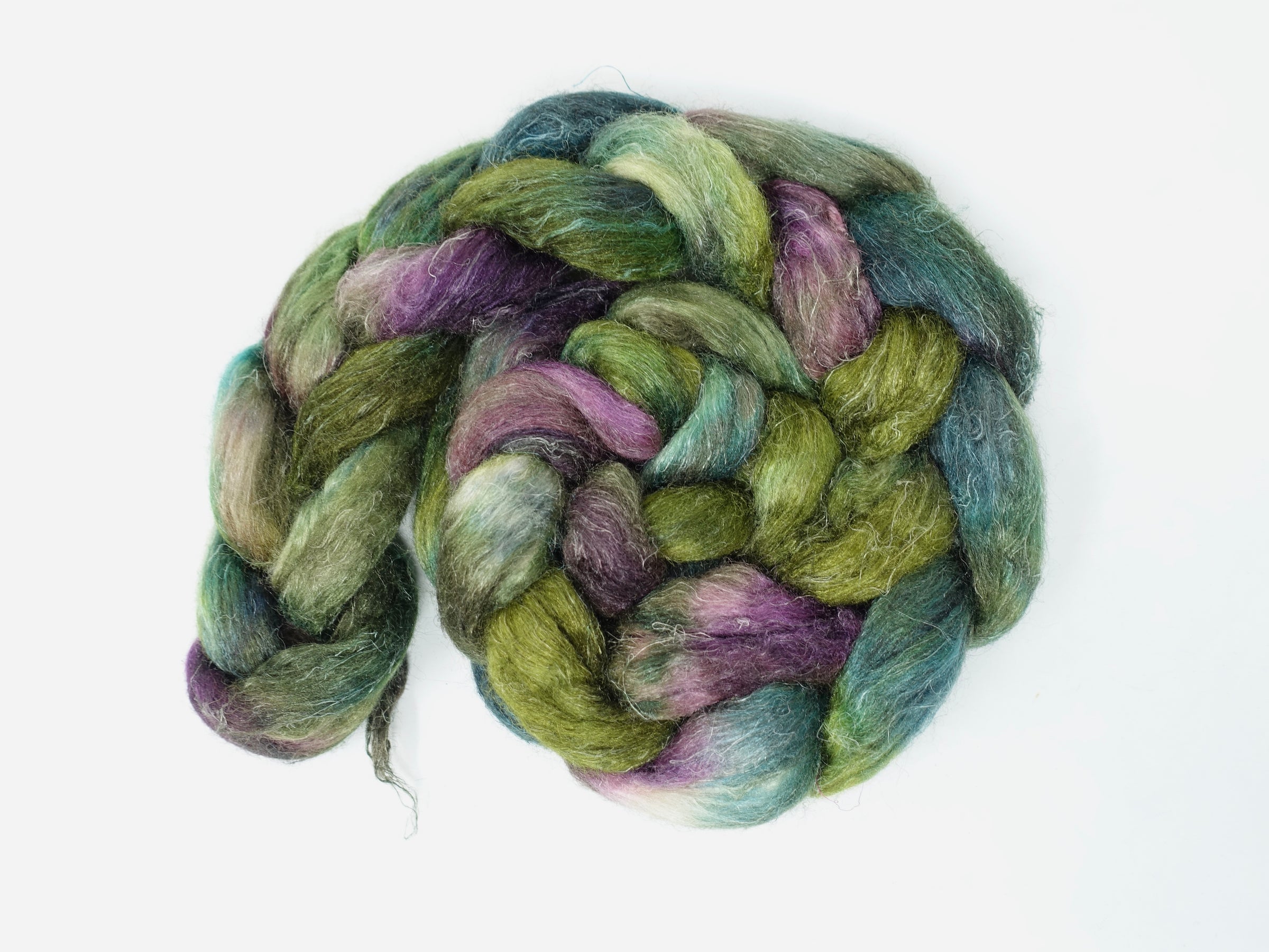 Romney, Silk & Linen. Hand Dyed Variegated - 100g