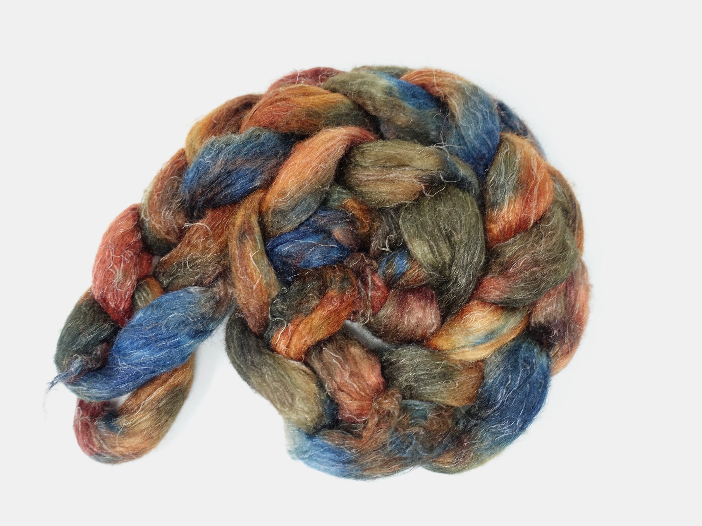 Romney, Silk & Linen. Hand Dyed Variegated - 100g