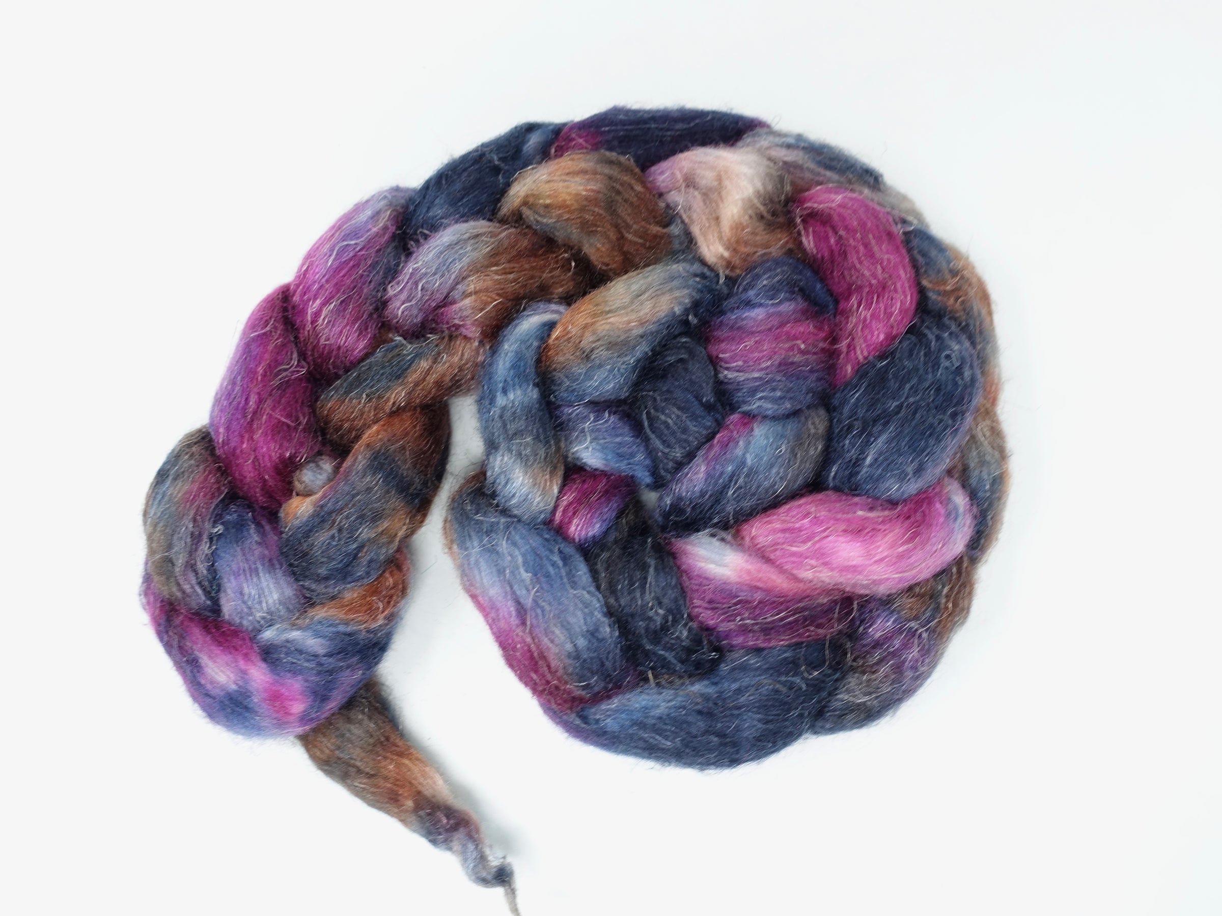 Romney, Silk & Linen. Hand Dyed Variegated - 100g