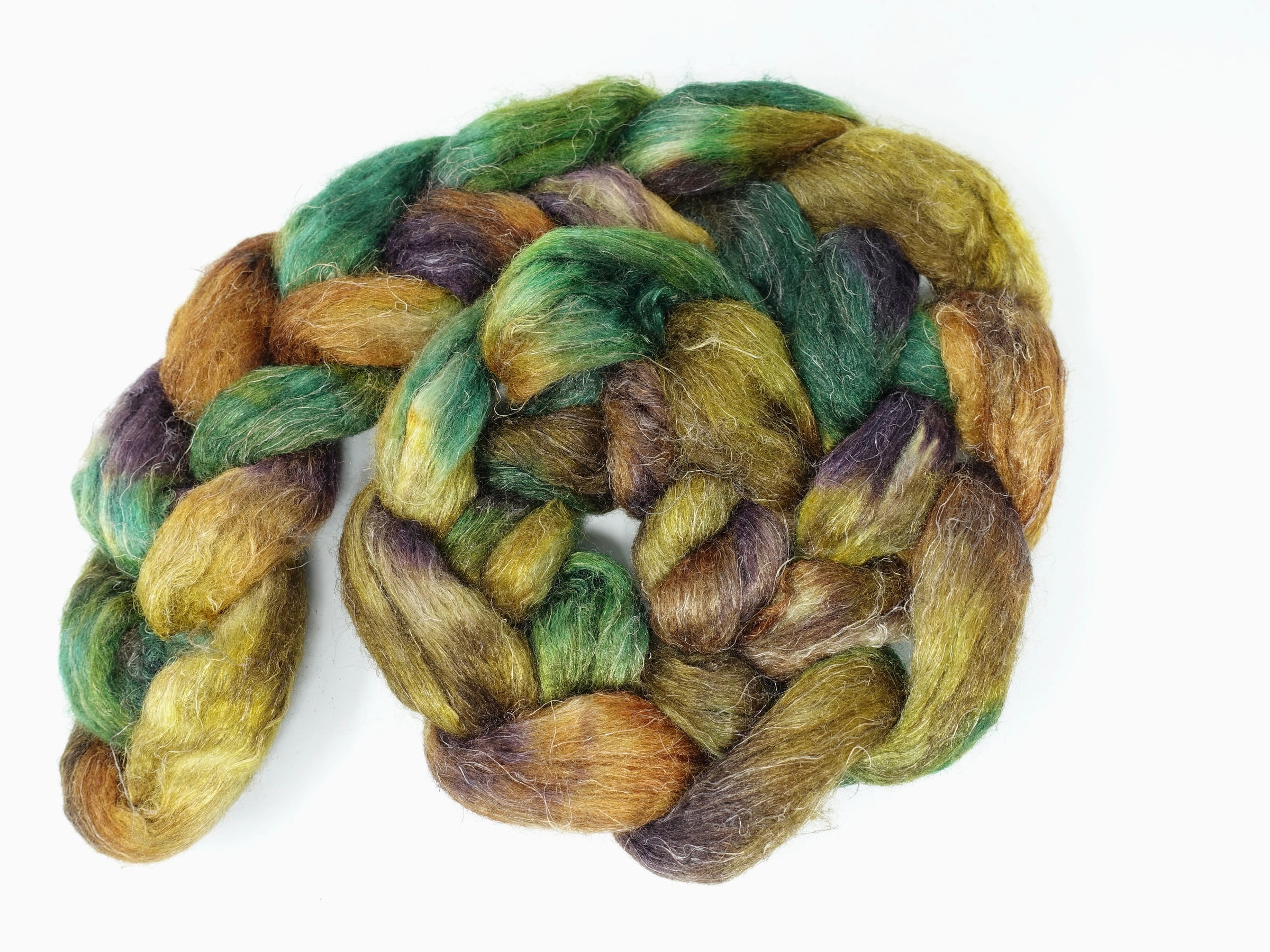 Romney, Silk & Linen. Hand Dyed Variegated - 100g