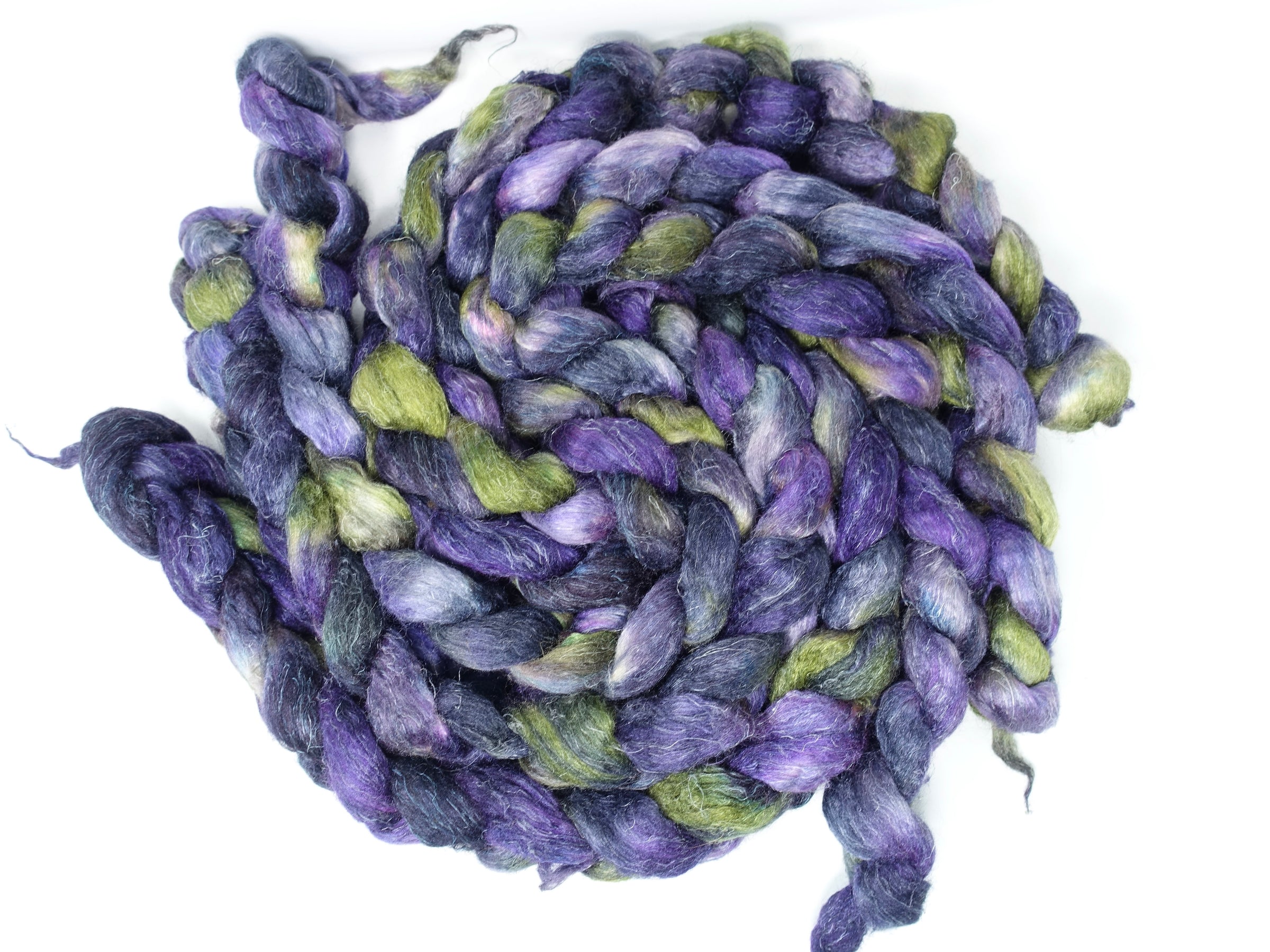 Romney, Silk & Linen. Hand Dyed Variegated - 100g