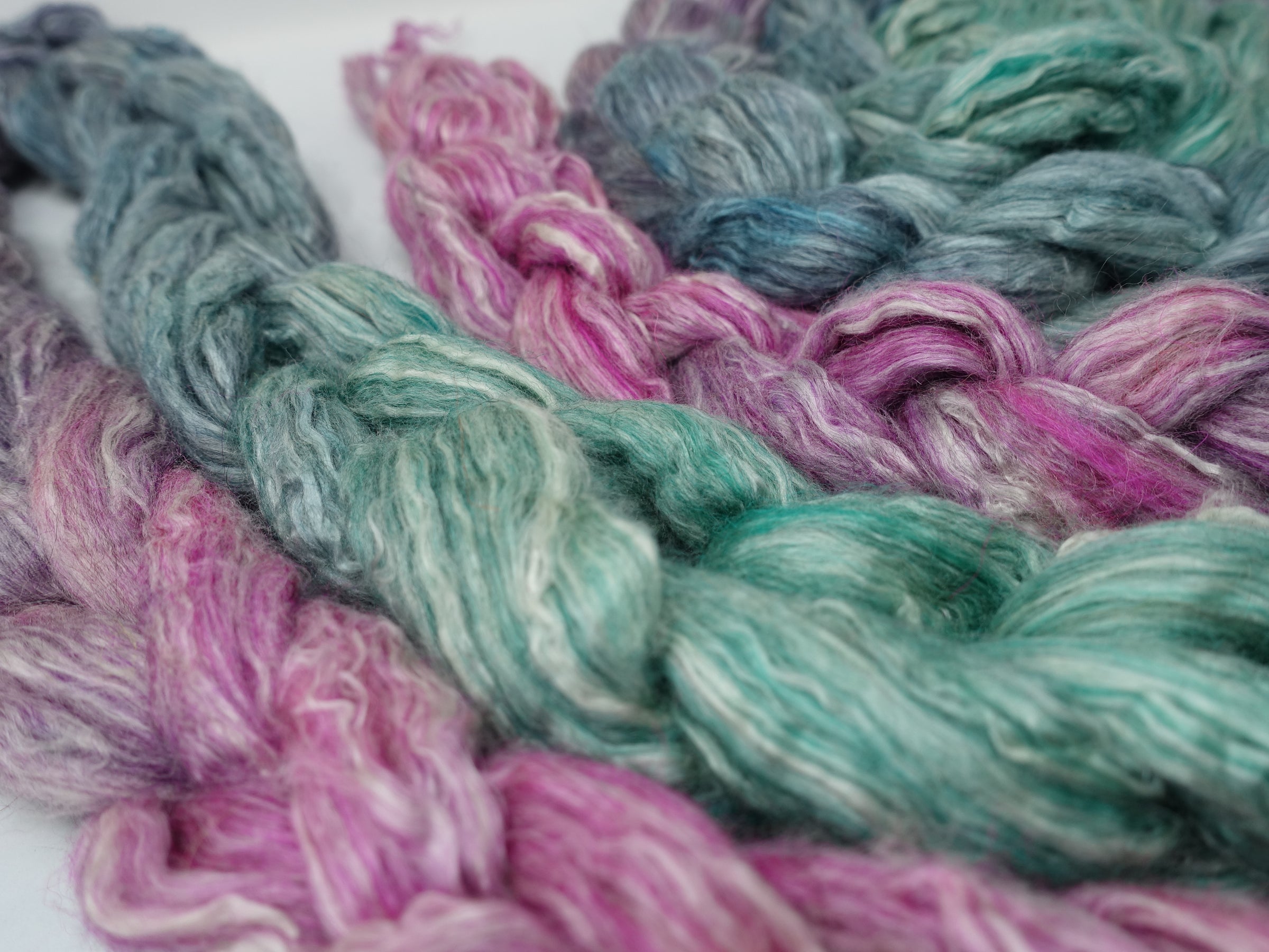 Seacell, BFL & Alpaca- Hand Dyed Gradient. 100g