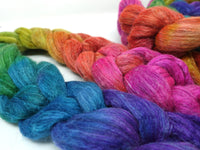 Corriedale & Lotus,  Hand Dyed Gradient. 100g