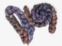 Corriedale & Lotus,  Hand Dyed Gradient. 100g