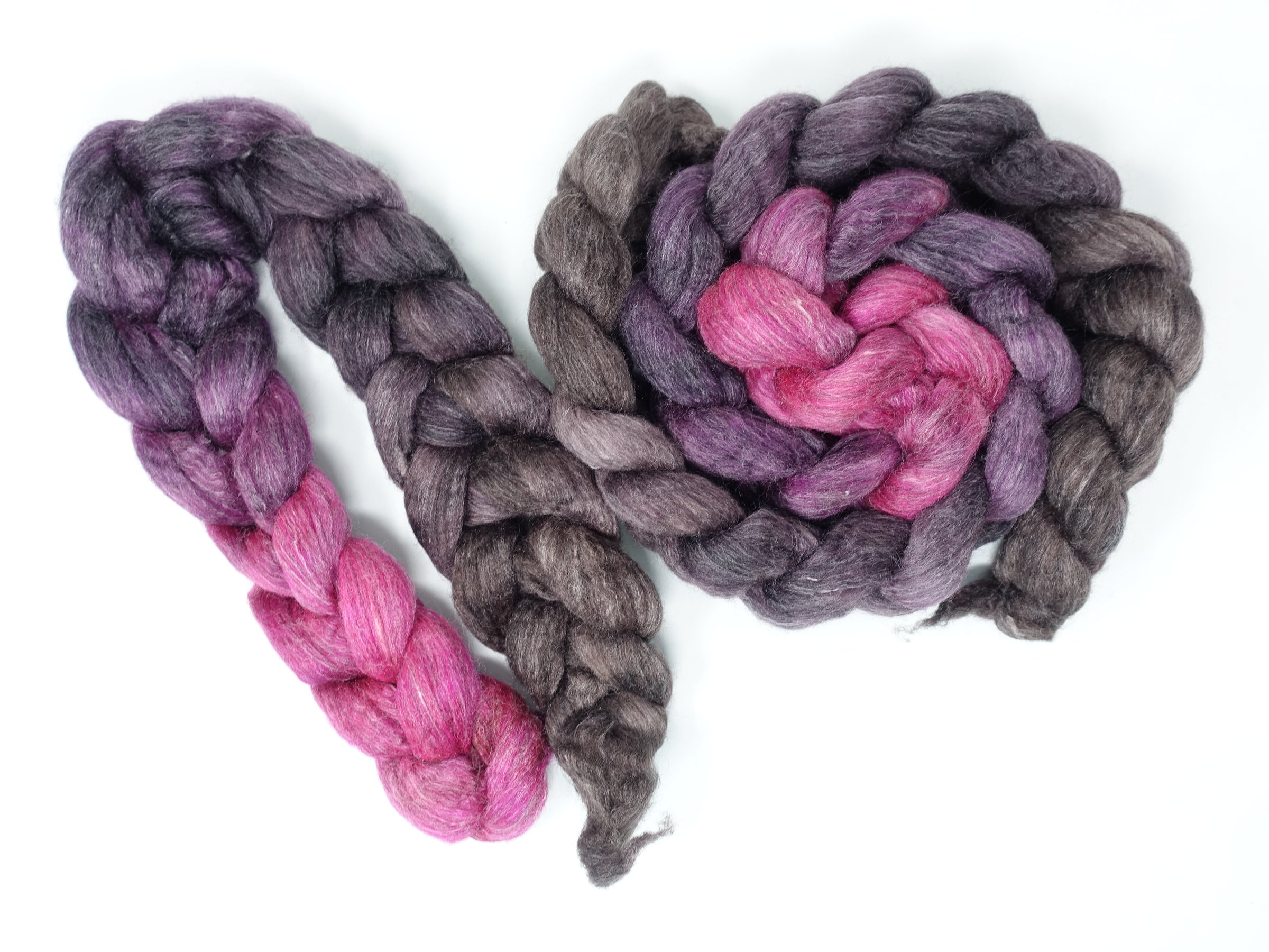 Corriedale & Lotus,  Hand Dyed Gradient. 100g