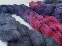 Corriedale & Lotus,  Hand Dyed Gradient. 100g