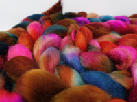 Cambrian Wool, Hand Dyed Variegated. Welsh x BFL Wool, 100g