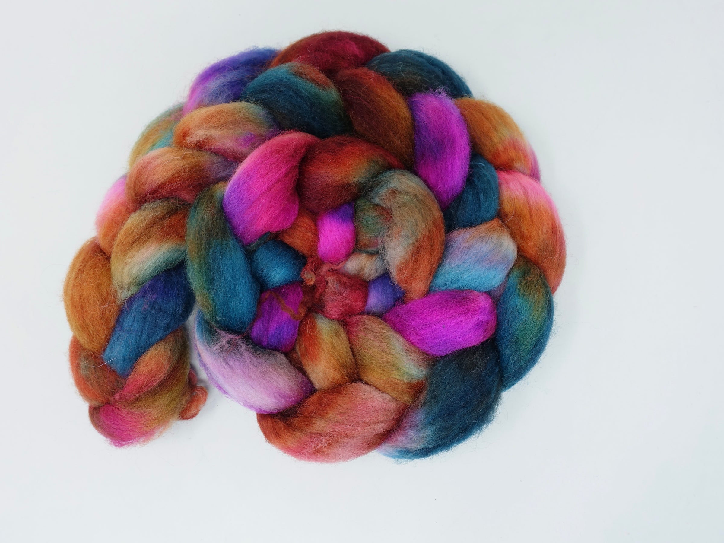 Cambrian Wool, Hand Dyed Variegated. Welsh x BFL Wool, 100g