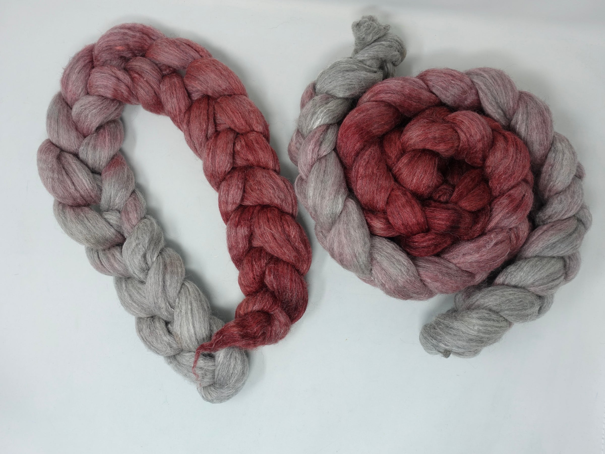 Corriedale & Lotus,  Hand Dyed Gradient. 100g