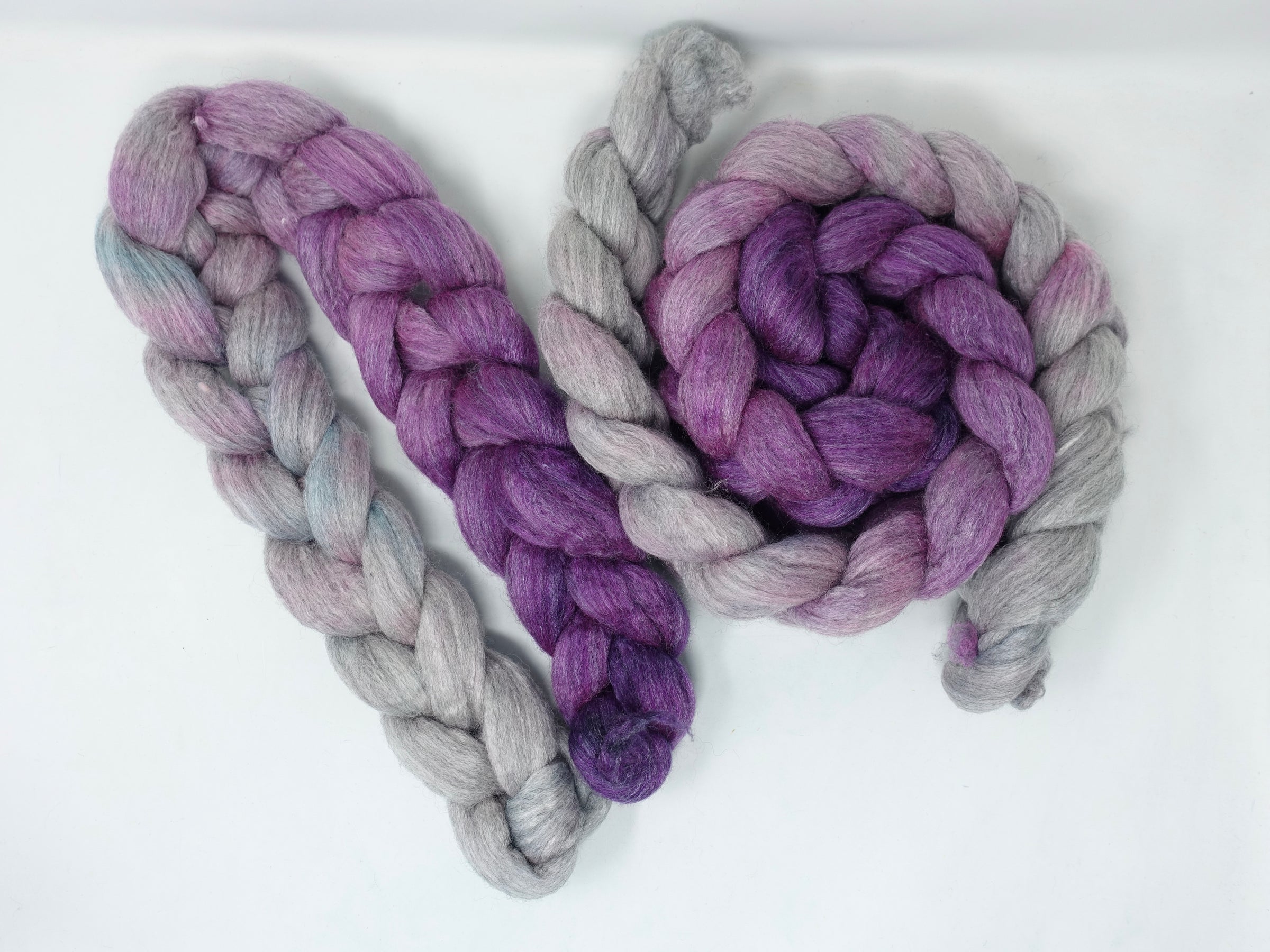 Corriedale & Lotus,  Hand Dyed Gradient. 100g