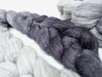Corriedale & Lotus,  Hand Dyed Gradient. 100g