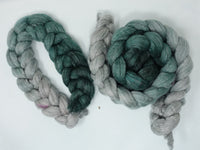 Corriedale & Lotus,  Hand Dyed Gradient. 100g
