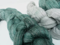 Corriedale & Lotus,  Hand Dyed Gradient. 100g