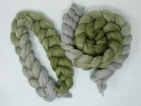 Corriedale & Lotus,  Hand Dyed Gradient. 100g