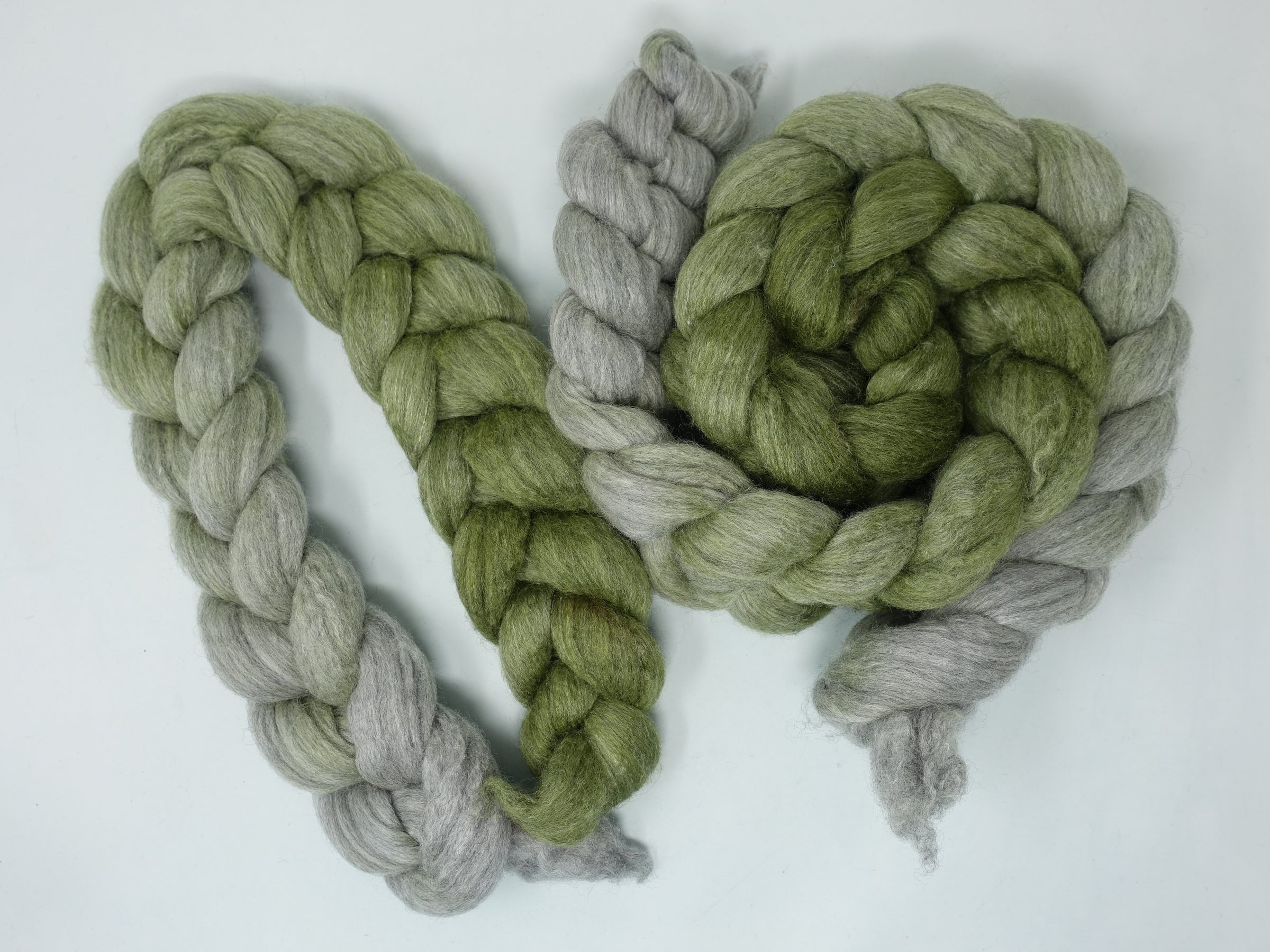 Corriedale & Lotus,  Hand Dyed Gradient. 100g