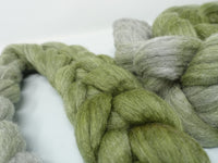 Corriedale & Lotus,  Hand Dyed Gradient. 100g
