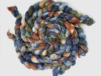 Tweed Wool. South American Wool & Viscose Tweed Nepps. Hand Dyed Variegated 100g