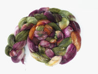 Tweed Wool. South American Wool & Viscose Tweed Nepps. Hand Dyed Variegated 100g