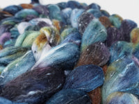 Tweed Wool. South American Wool & Viscose Tweed Nepps. Hand Dyed Variegated 100g