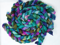Tweed Wool. South American Wool & Viscose Tweed Nepps. Hand Dyed Variegated 100g
