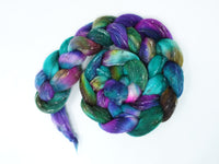 Tweed Wool. South American Wool & Viscose Tweed Nepps. Hand Dyed Variegated 100g