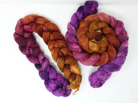 Cambrian Wool, Hand Dyed Gradient. Welsh x BFL Wool, 100g