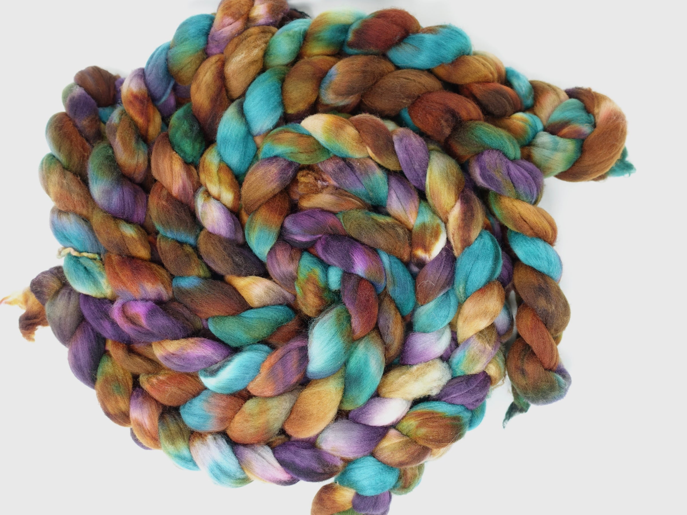 Targhee, Hand Dyed Variegated 100g
