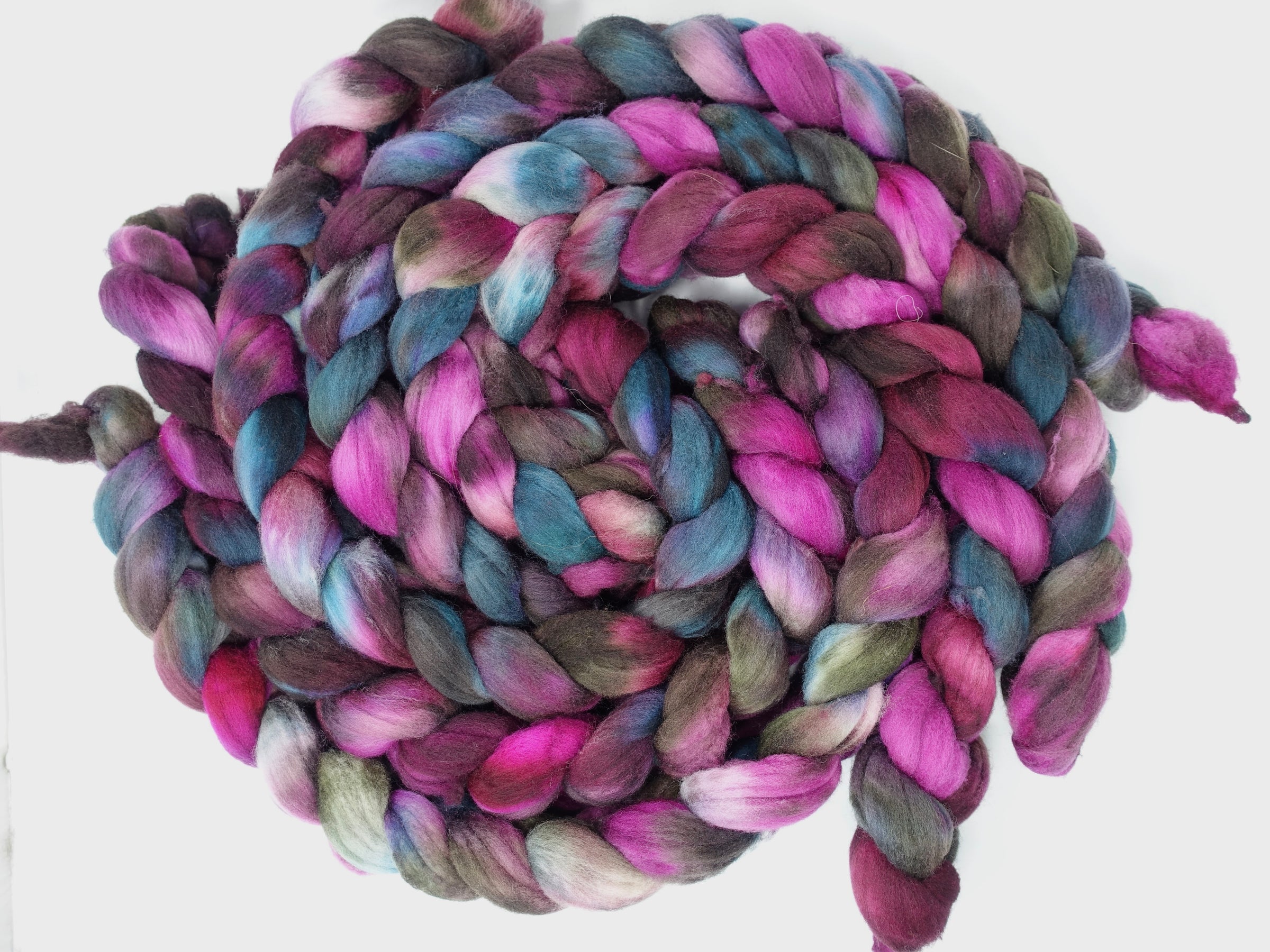 Targhee, Hand Dyed Variegated 100g