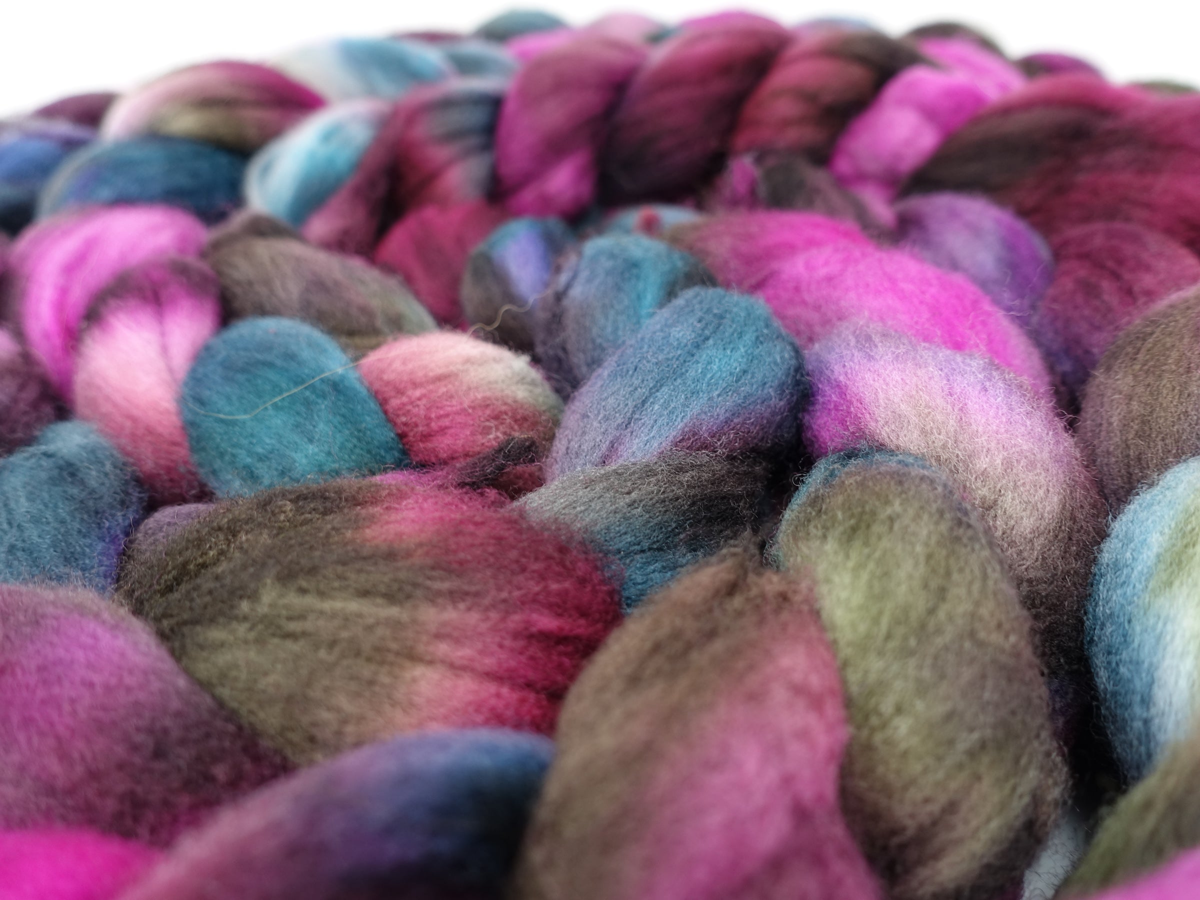 Targhee, Hand Dyed Variegated 100g