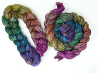 Zwartbles & Silk, Hand Dyed Gradient. 100g