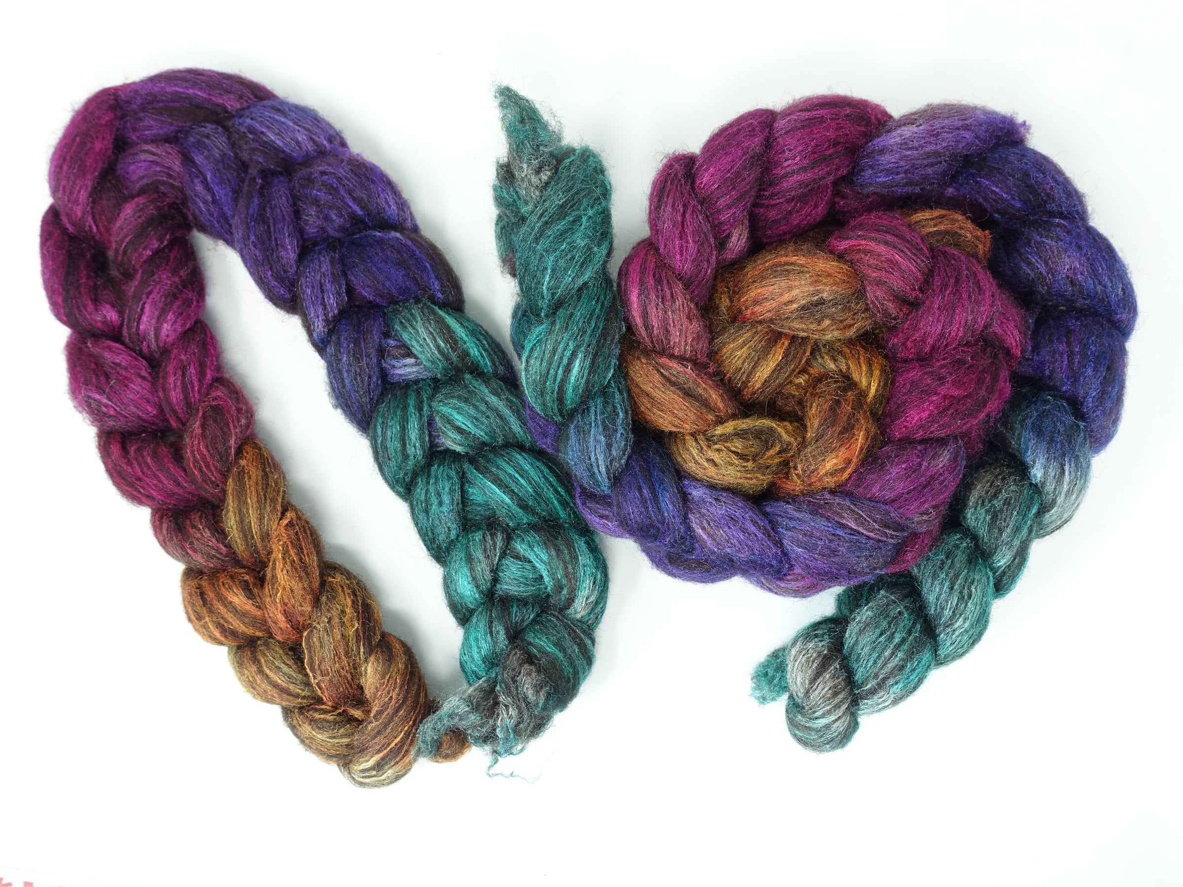 Zwartbles & Silk, Hand Dyed Gradient. 100g