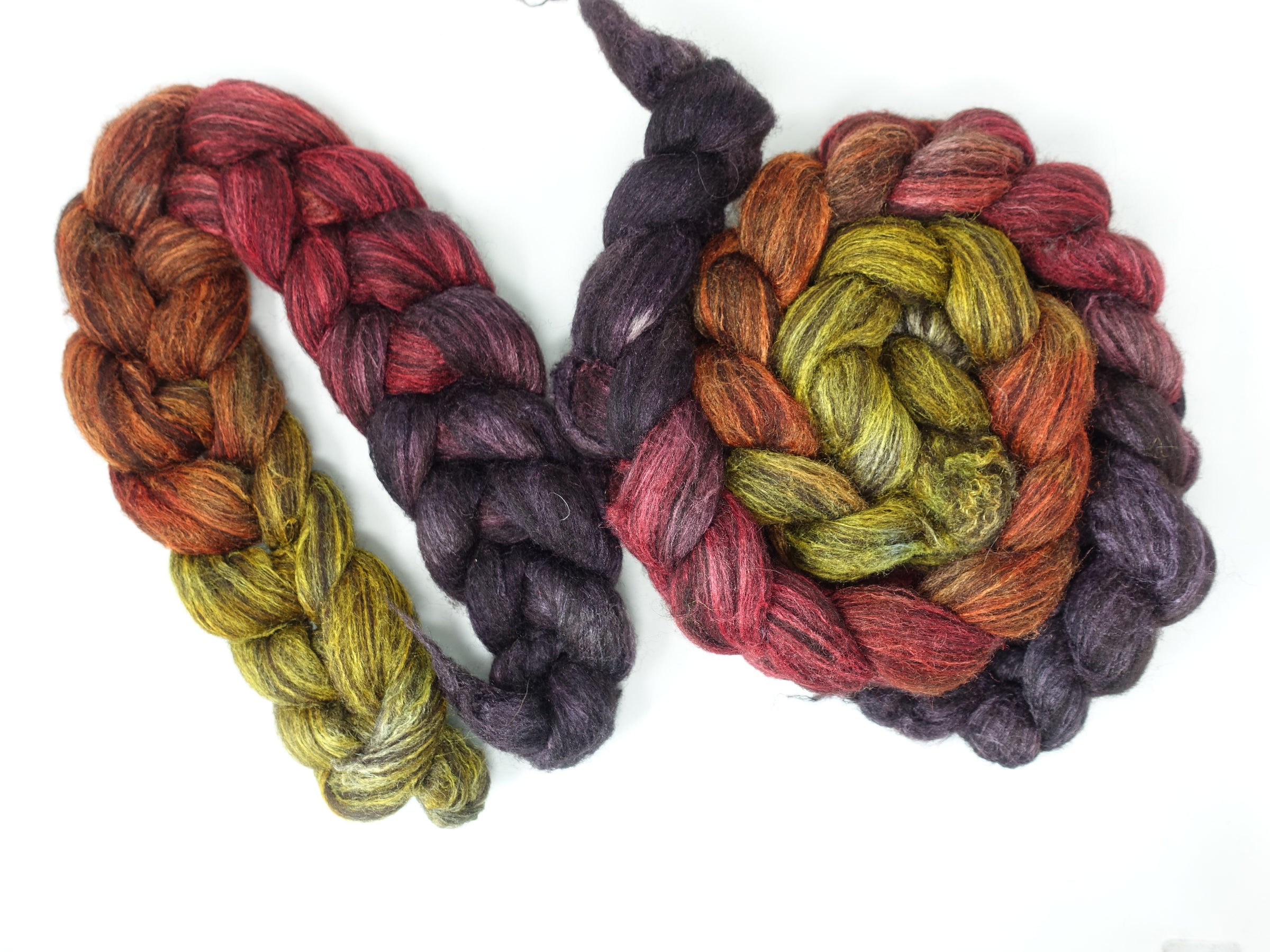 Zwartbles & Silk, Hand Dyed Gradient. 100g