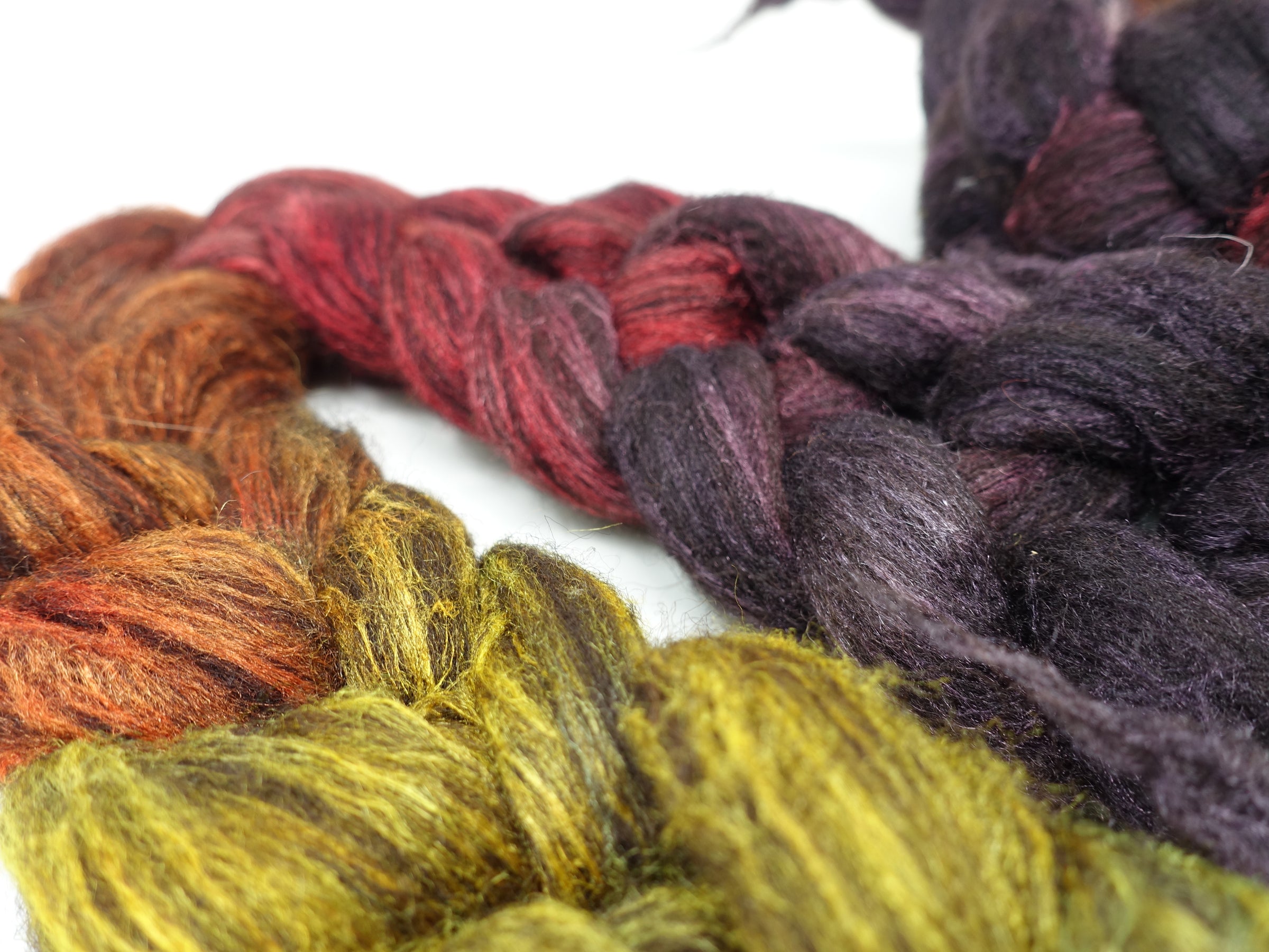 Zwartbles & Silk, Hand Dyed Gradient. 100g