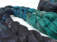 Zwartbles & Silk, Hand Dyed Gradient. 100g