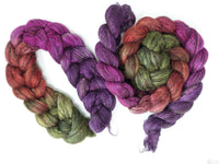 Zwartbles & Silk, Hand Dyed Gradient. 100g