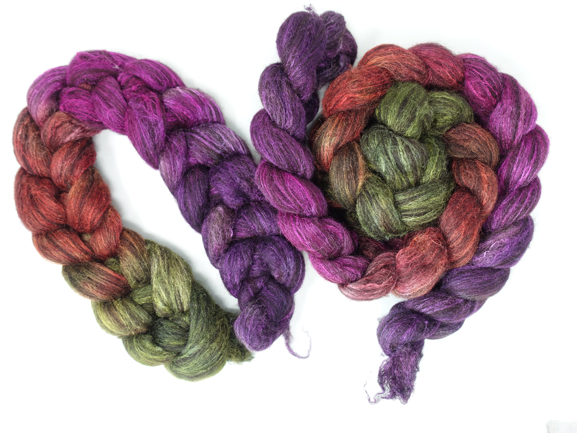 Zwartbles & Silk, Hand Dyed Gradient. 100g