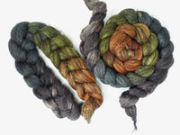 Zwartbles & Silk, Hand Dyed Gradient. 100g