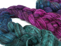Zwartbles & Silk, Hand Dyed Gradient. 100g