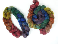 Zwartbles & Silk, Hand Dyed Gradient. 100g