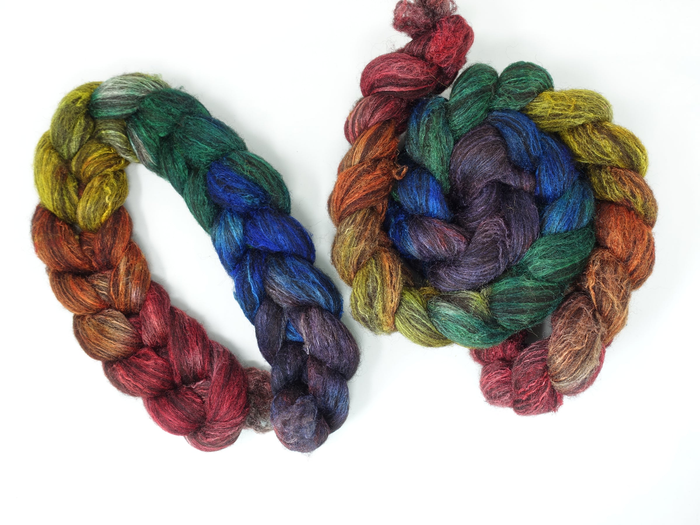 Zwartbles & Silk, Hand Dyed Gradient. 100g