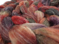 BFL, Alpaca & Seacell. Hand Dyed Variegated 100g