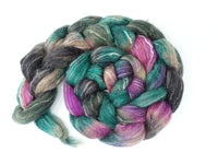 BFL, Alpaca & Seacell. Hand Dyed Variegated 100g