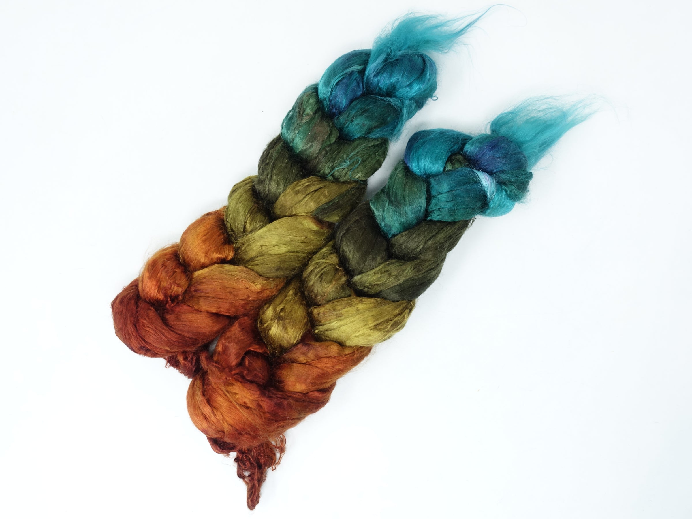 Silk Brick Gradient, Hand Dyed, 50g