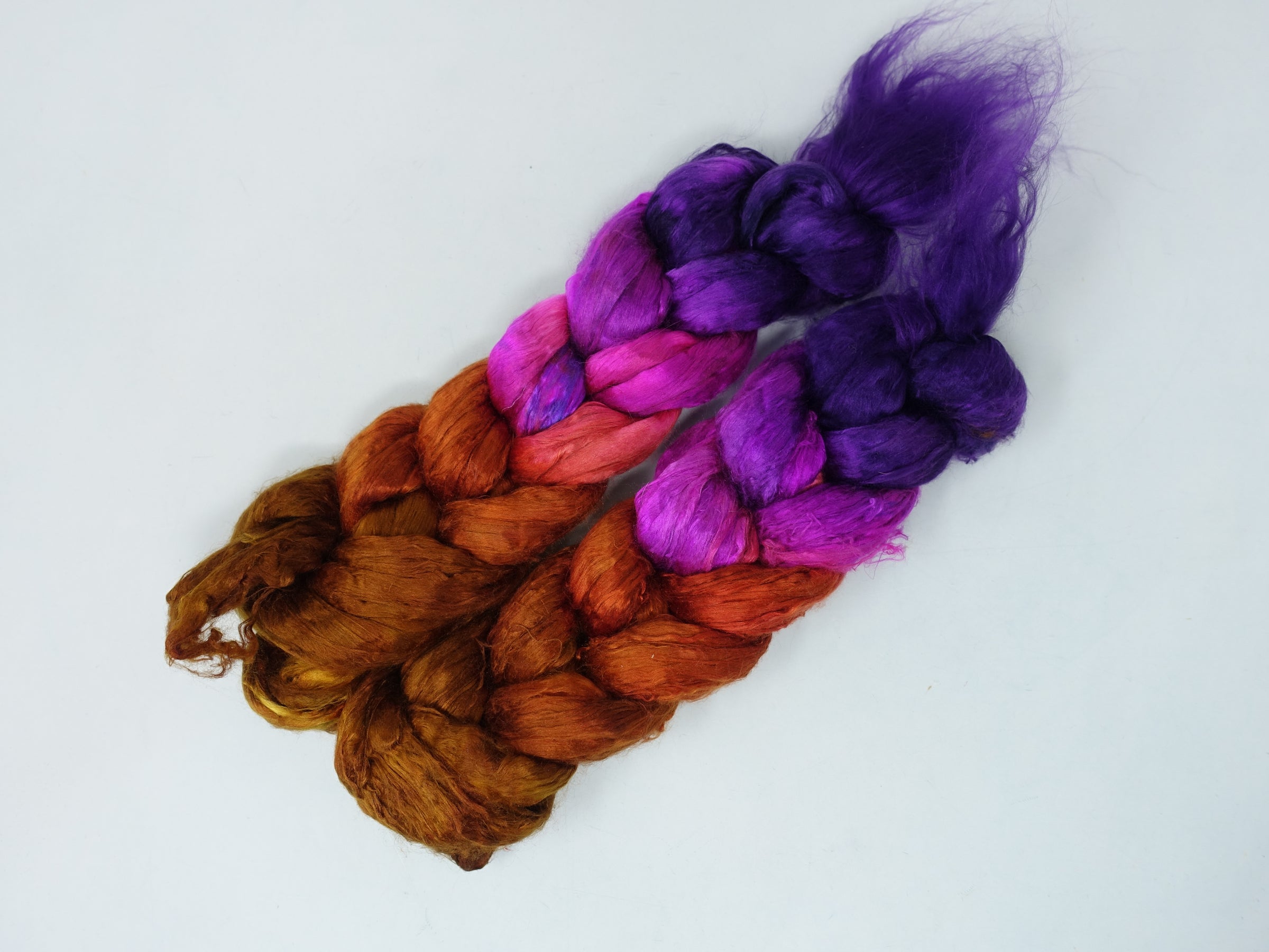Silk Brick Gradient, Hand Dyed, 50g
