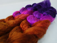 Silk Brick Gradient, Hand Dyed, 50g