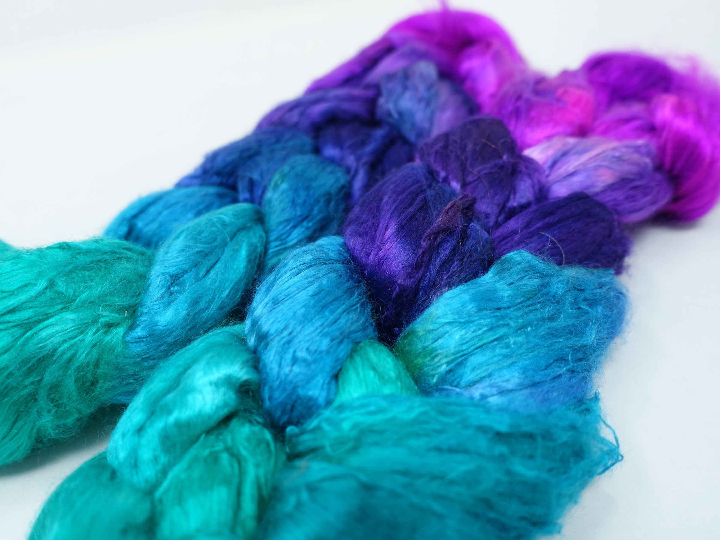 Silk Brick Gradient, Hand Dyed, 50g